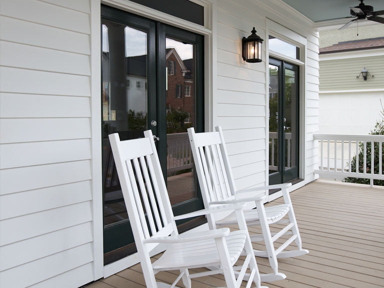 Revetement exterieur en declin de fibrociment james hardie.