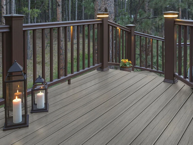 Gallerie en timbertech reserve couleur driftwood.